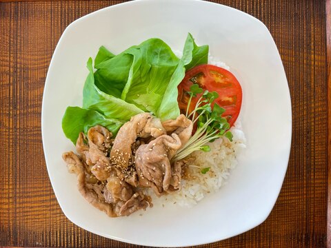 ワンプレートで楽しむ！焼き肉サラダご飯！